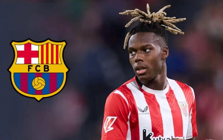 Barca nguy cơ đổ bể vụ Nico Williams vì 'gã khổng lồ'