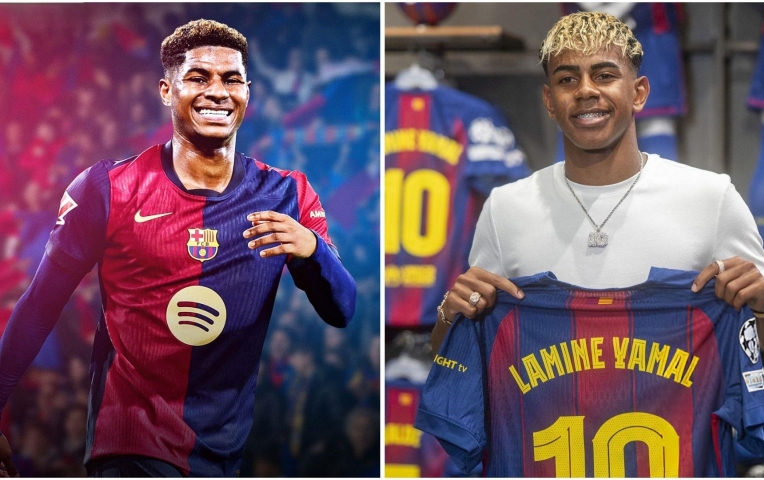 Vừa đến Barca, Rashford đã nhận 'quà' từ Yamal