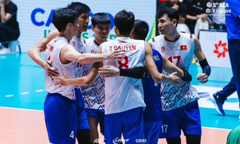 Bóng chuyền nam Việt Nam lên ngôi á quân chặng 2 SEA V.League 2025