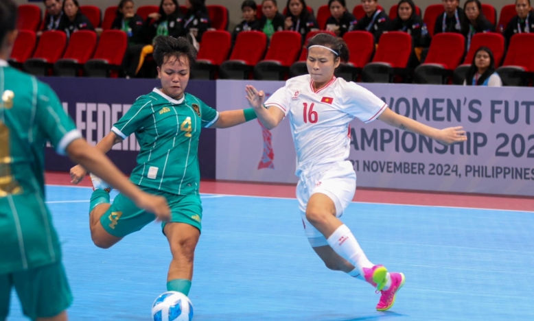 Trực tiếp futsal nữ Việt Nam 4-0 Indonesia: Đẳng cấp khác biệt