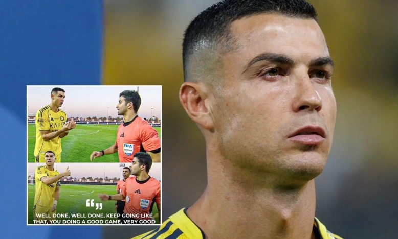 Không chỉ ghi bàn, Ronaldo phản ứng lạ gây chú ý với trọng tài