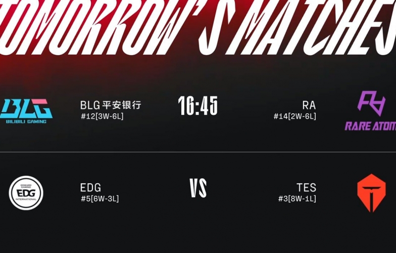 Lịch thi đấu LPL mùa Hè ngày 16/7: Đại chiến EDG - TES