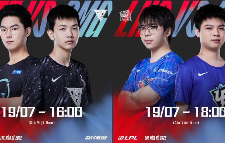 Trực tiếp LPL mùa Hè ngày 19/7: TT - OMG, LNG - UP