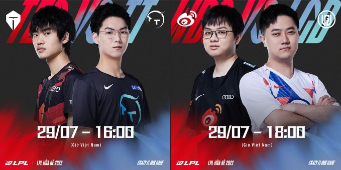 Trực tiếp LPL mùa Hè ngày 29/7: TES - TT, WBG - LGD