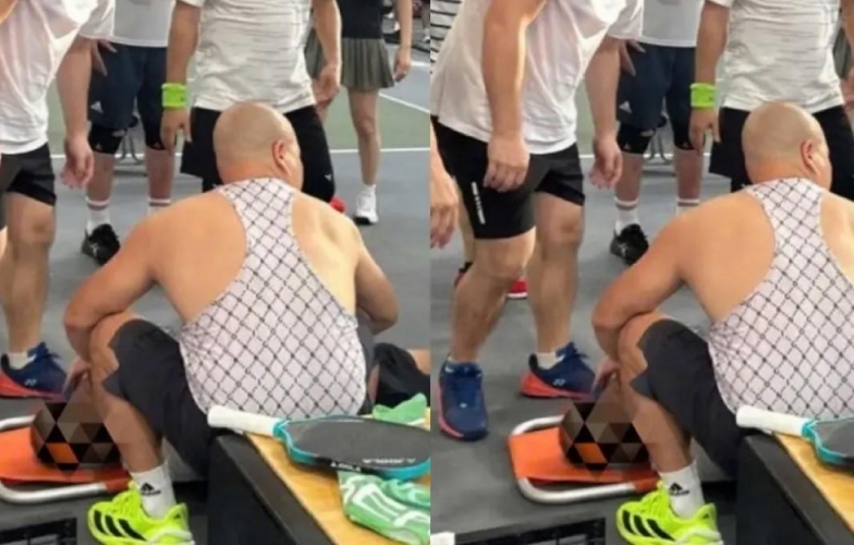 Người đàn ông ngã gục khi chơi pickleball giữa trời oi bức