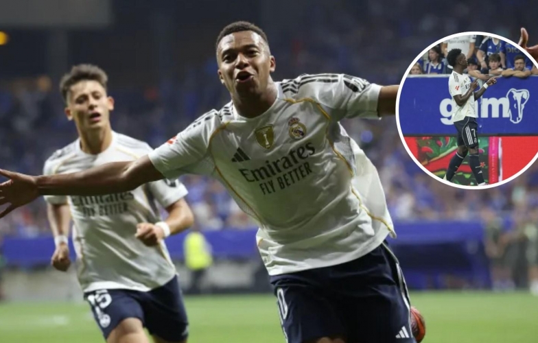 Mbappe và Vinicius rực sáng, Real Madrid thắng dễ trước Real Oviedo
