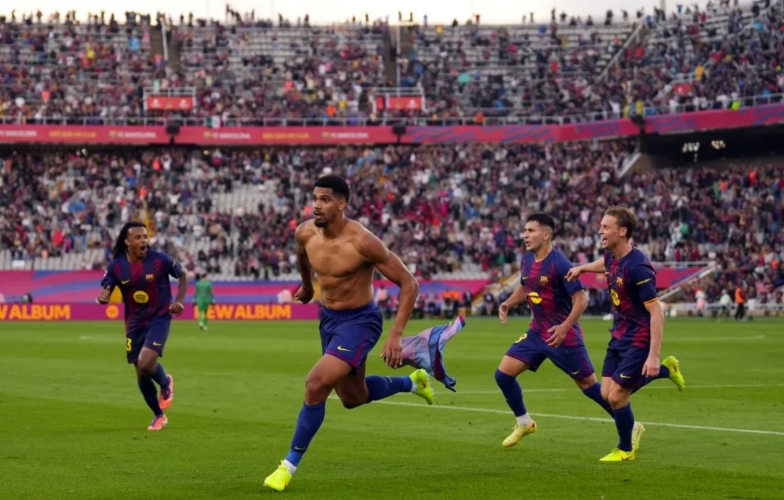 Araujo hóa người hùng phút 90+3, Barcelona thắng nghẹt thở Girona