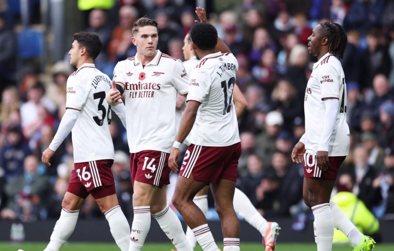 Arsenal lập cột mốc hiếm có với bàn thắng từ phạt góc