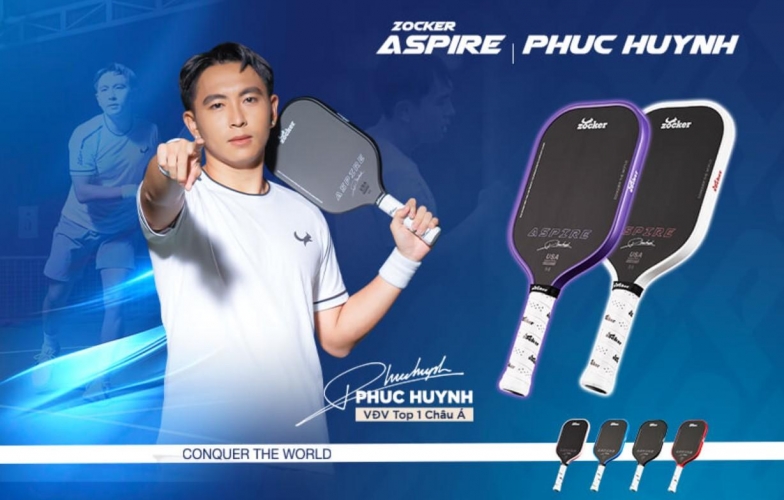 Vợt pickleball Zocker Aspire: Cây vợt đáng đầu tư nhất cho người chơi trung cấp muốn bứt phá