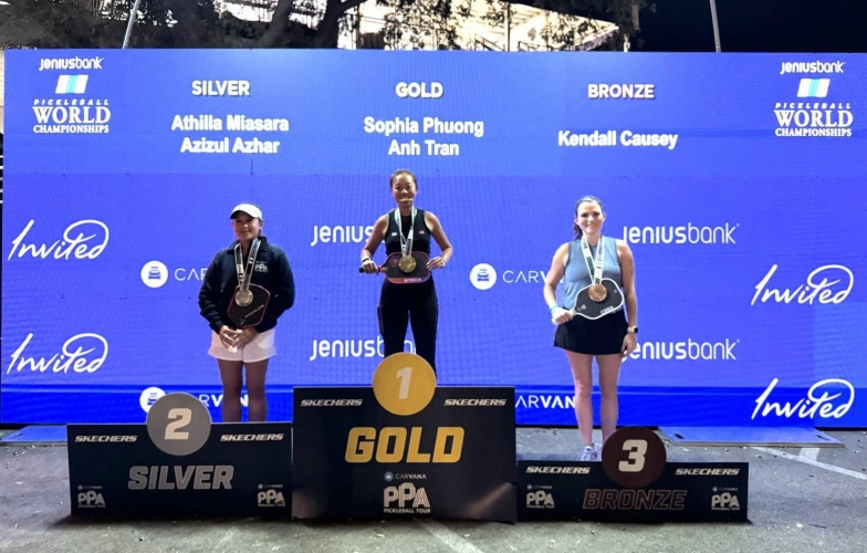 Phương Anh vô địch giải Pickleball danh giá nhất hành tinh