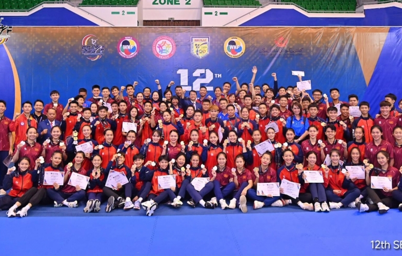 Karate Việt Nam 'bội thu' huy chương vàng giải vô địch Đông Nam Á