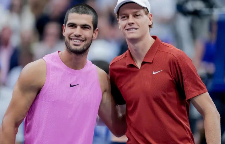 Alcaraz gây thất vọng, Sinner 'nhăm nhe' ngôi số 1 thế giới