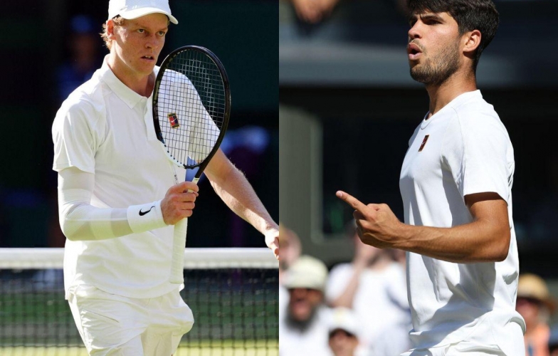 Trực tiếp tennis Jannik Sinner vs Carlos Alcaraz, 22h00 hôm nay 13/7
