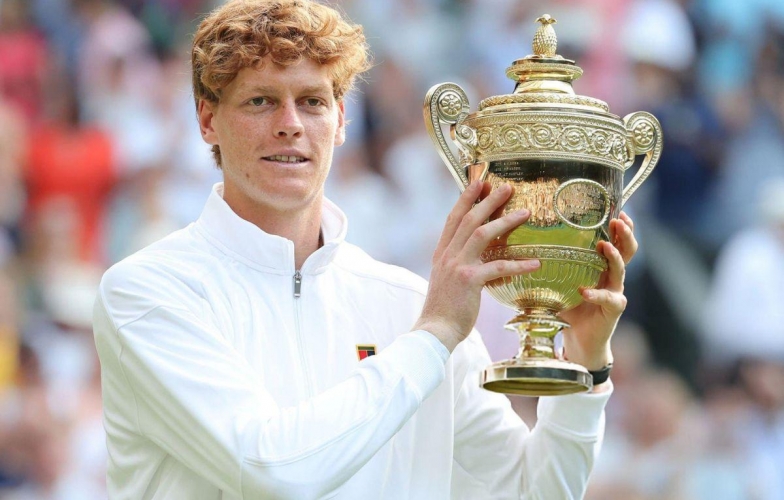 Vô địch Wimbledon, Sinner vượt mặt Djokovic và Federer