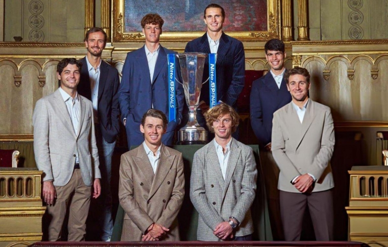 Lộ diện 7/8 tay vợt góp mặt ở ATP Finals 2025