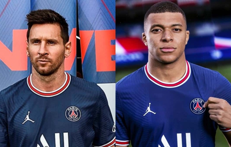 Mbappe bất ngờ 'va chạm' với Messi ngay trên sân