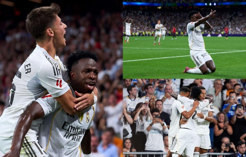 Vinicius Jr tỏa sáng, Real Madrid thắng nghẹt thở tại La Liga
