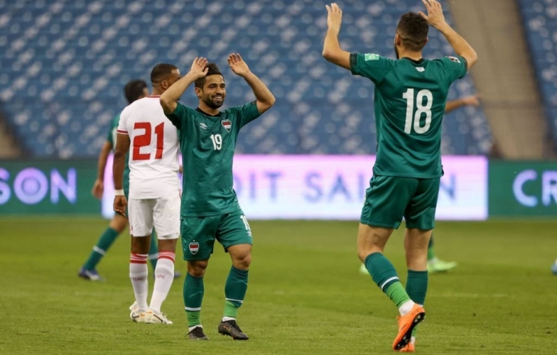 Đánh bại UAE trên sân nhà, Iraq sáng cửa giành vé play-off