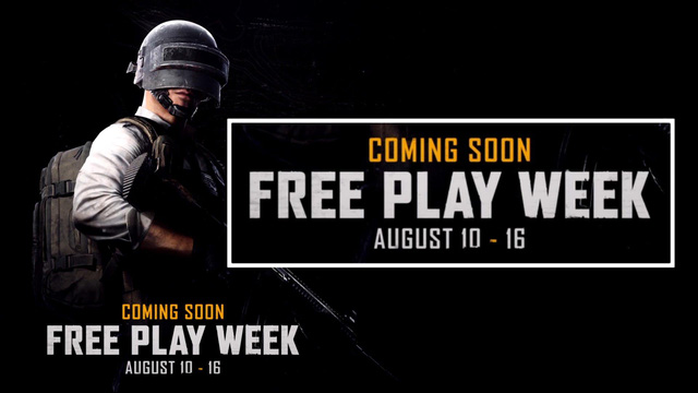 PUBG sẽ mở cửa miễn phí 1 tuần từ ngày 10/8 tới đây