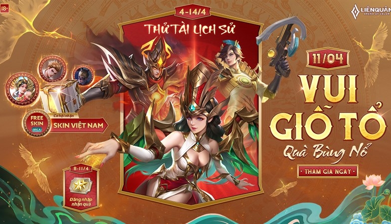 Liên Quân Mobile: Hướng dẫn và đáp án event Tranh Tài Lịch Sử