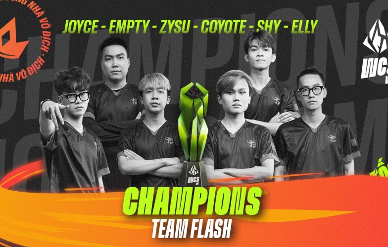Team Flash vô địch WCS VN 2022, bỏ túi gần 700 triệu đồng tiền thưởng