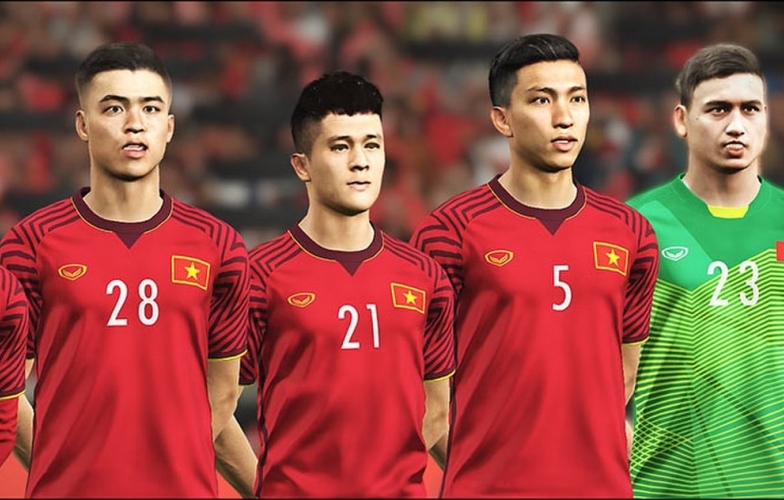 Đội tuyển Việt Nam xuất hiện trong eFootball 2022 với ngoại hình gây tranh cãi