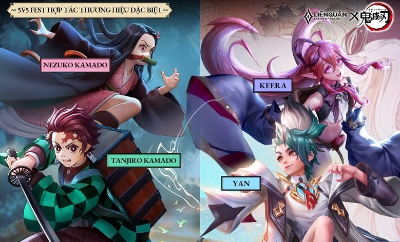 Chính thức: Liên Quân Mobile sẽ có dòng trang phục Thanh Gươm Diệt Quỷ