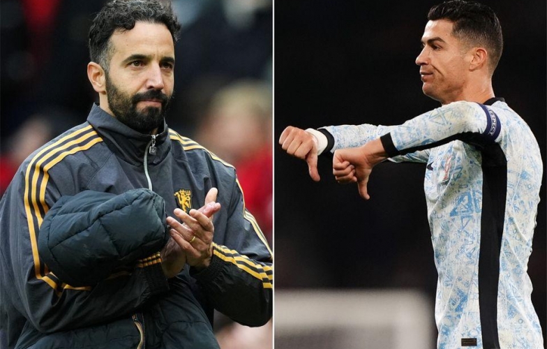 Amorim đáp trả cực gắt Ronaldo vì buông lời chỉ trích MU