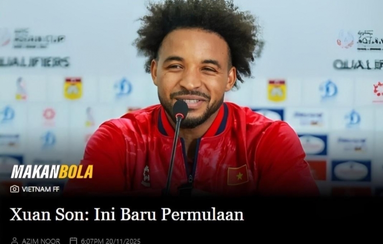 Xuân Son bất ngờ gây sốt trên mặt báo thể thao Malaysia