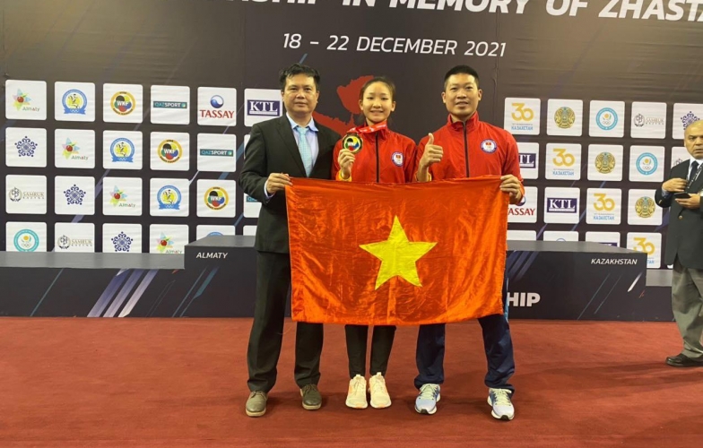 Việt Nam giành HCV đầu tiên tại Giải vô địch Karate Châu Á 2021