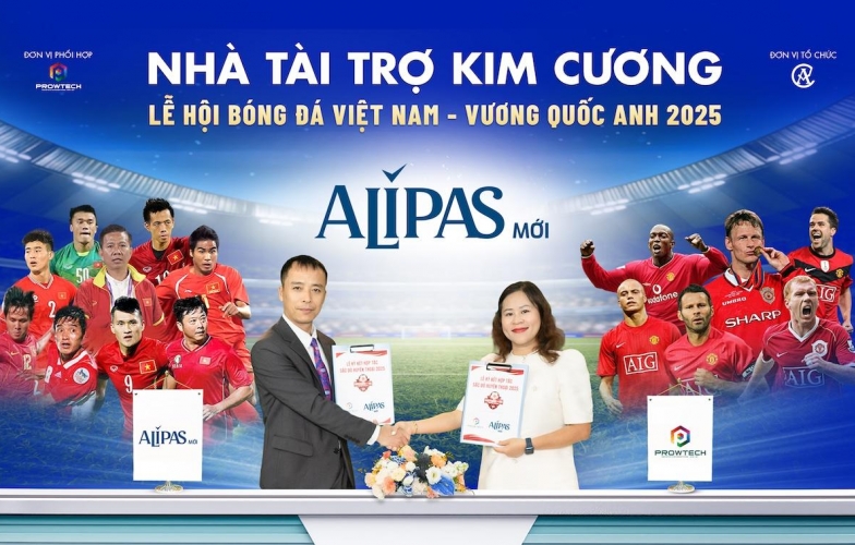 Alipas cùng huyền thoại Manchester Reds tỏa sáng “bản lĩnh phái mạnh” tại Việt Nam