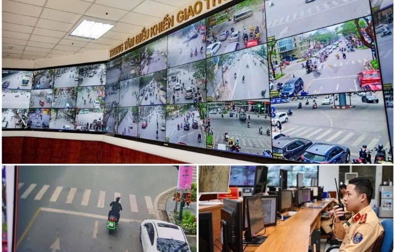 Hà Nội: CSGT dùng máy ảnh lưu động xử lý xe máy vi phạm giao thông