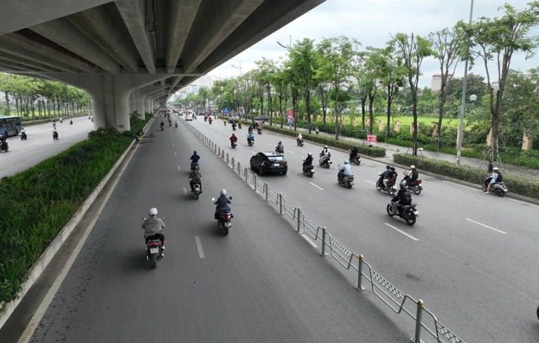 Hà Nội phân làn cố định tuyến Võ Chí Công từ ngày 9/7