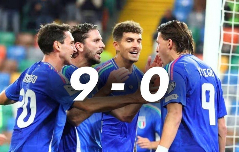 Kịch bản 'không tưởng' để Italia giành vé trực tiếp World Cup 2026: Thắng Na Uy của Haaland với cách biệt 9 bàn