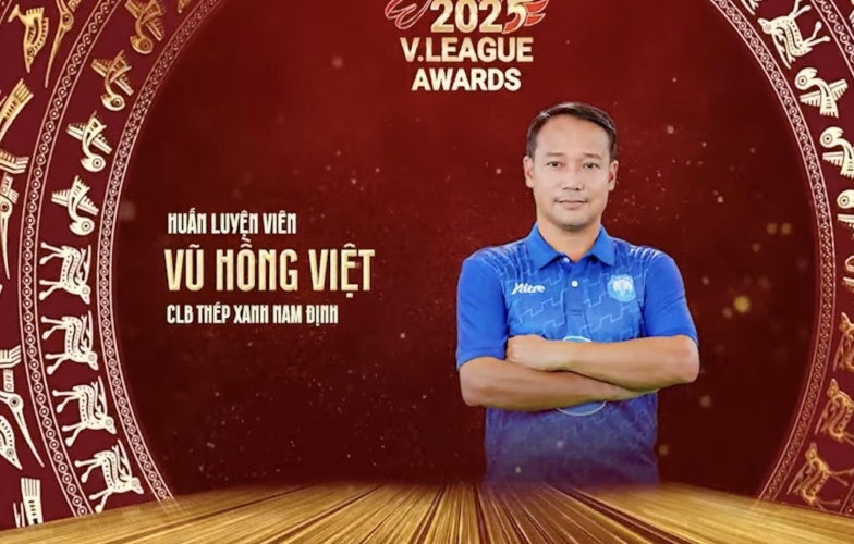 Trực tiếp Lễ trao giải V.League Awards 2025: HLV Vũ Hồng Việt được vinh danh