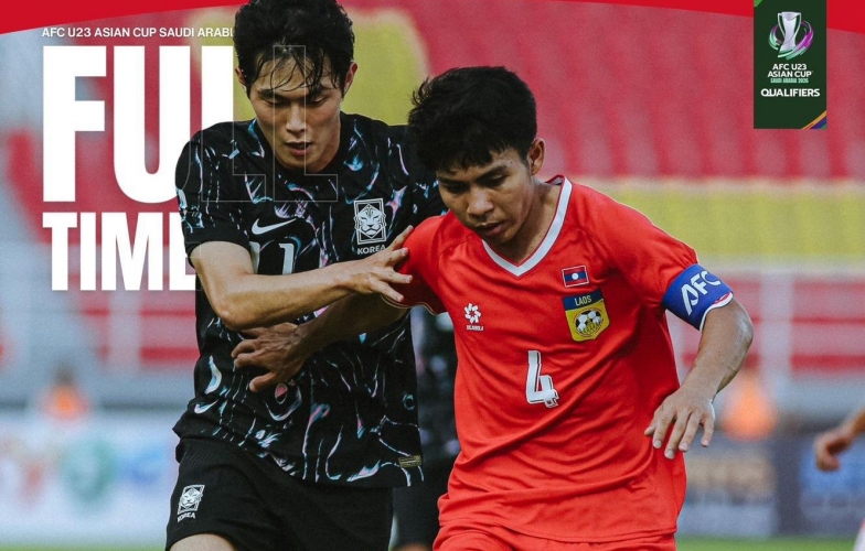 Thắng đậm Lào 7-0, U23 Hàn Quốc cầm chắc vé đi tiếp