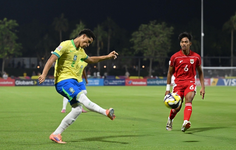 Trực tiếp U17 Brazil 3-0 U17 Indonesia: Áp đảo