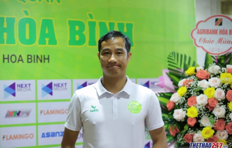 Bị HN.Vĩnh Phúc cầm hòa, HLV Hòa Bình khẳng định mục tiêu chỉ là trụ hạng