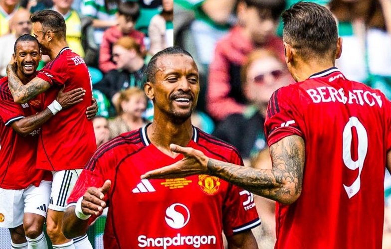 Berbatov lập công, Man United vẫn thua Celtic trong trận đấu của các huyền thoại