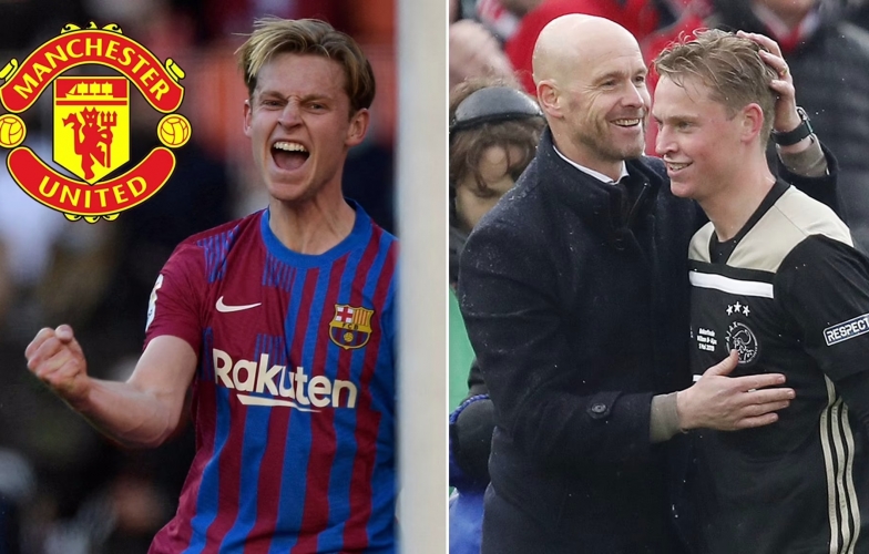 Viễn cảnh nào cho hàng tiền vệ MU khi mua xong Frenkie de Jong