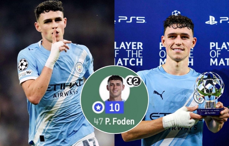 Phil Foden trở lại đỉnh cao với màn trình diễn điểm 10