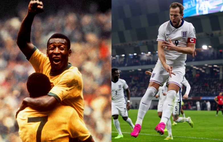 Harry Kane vượt cột mốc lịch sử của huyền thoại Pele