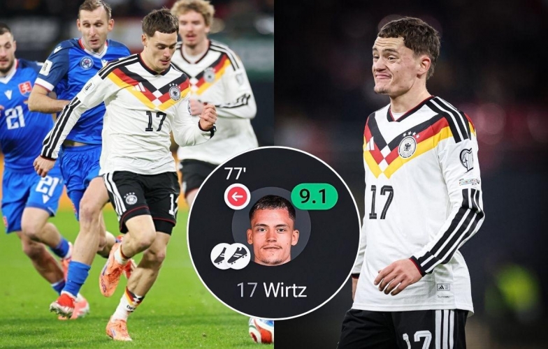 Florian Wirtz thể hiện đẳng cấp, giúp tuyển Đức dự World Cup
