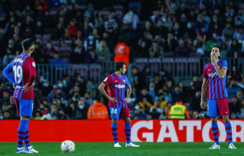Barcelona thua sốc đội trụ hạng ngay trên sân nhà