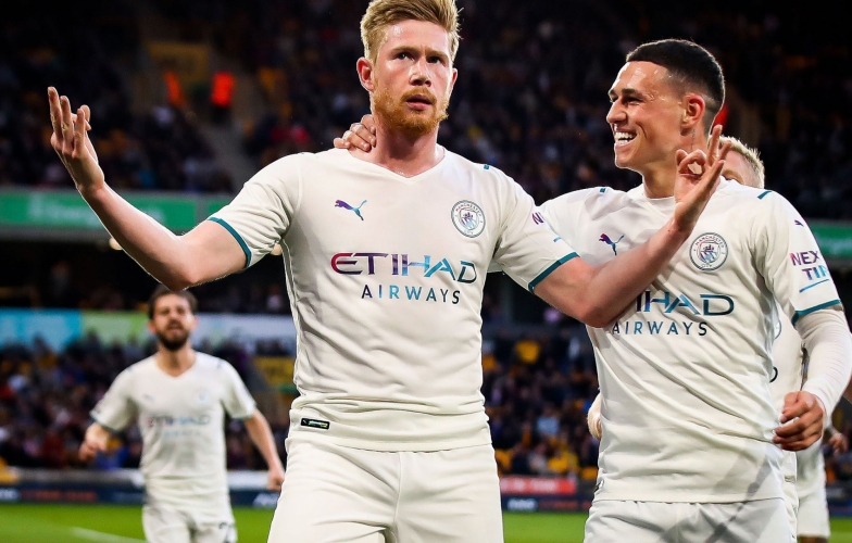 Màn độc diễn của De Bruyne giúp Man City thẳng tiến tới chức vô địch