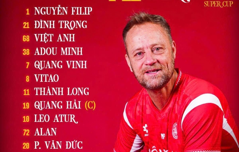 Tân binh Việt kiều được HLV Polking xếp đá chính trận Siêu Cúp: Không phải Brandon Ly