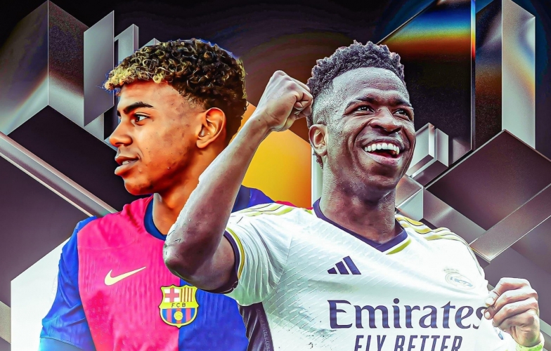 Lamine Yamal chính thức ngang hàng Vinicius Junior