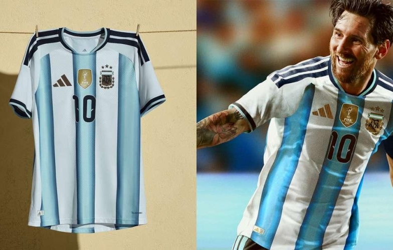 ĐKVĐ Argentina trình làng mẫu áo 'ghi dấu Messi' tại World Cup 2026