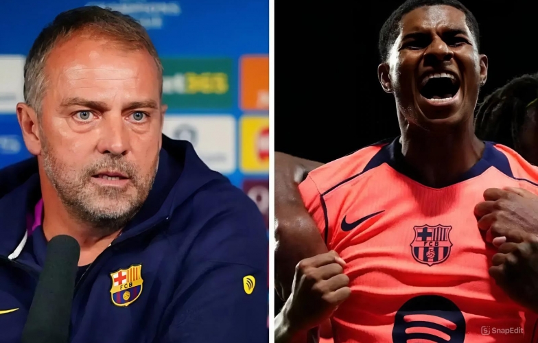 Rashford nhận thông điệp từ HLV Flick trong ngày Barca thua thảm