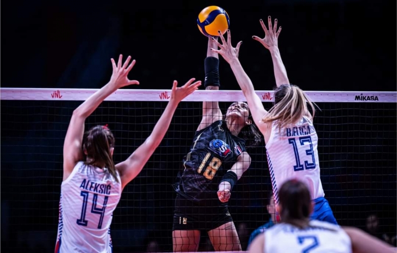 Kết quả bóng chuyền nữ VNL 2022 ngày 2/6: Thái Lan 'lật đổ' ĐKVĐ thế giới